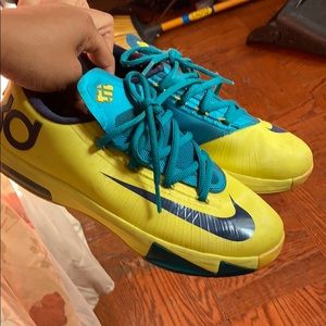 Pre Loved KD Nike yellow and blue GS